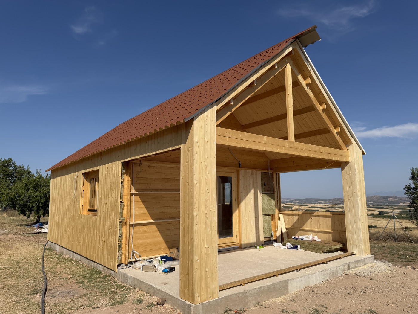 Vivienda unifamiliar con estructura de madera, obra de Montajes Depedro